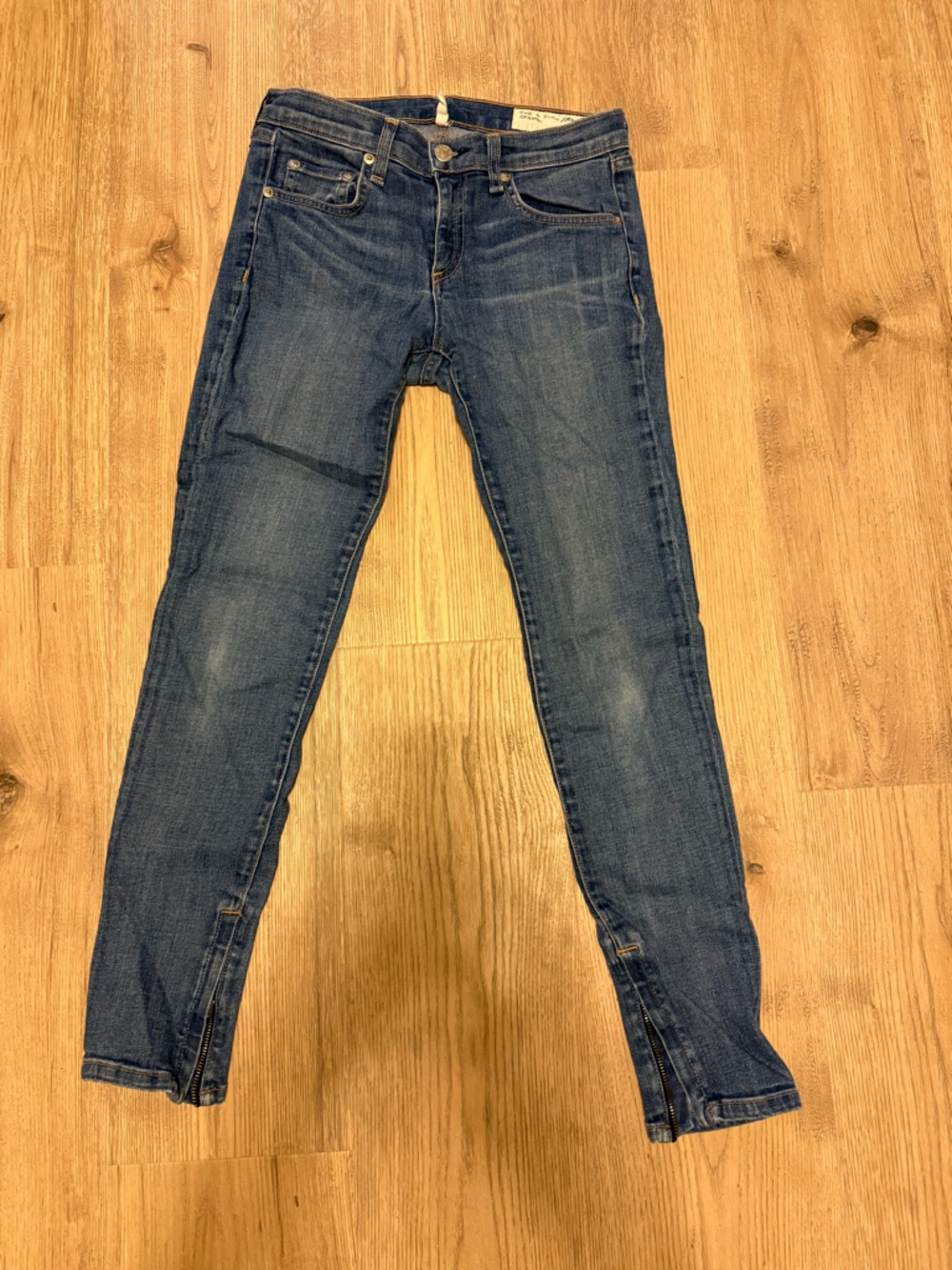 rag & bone Blue Denim Skinny Jeans